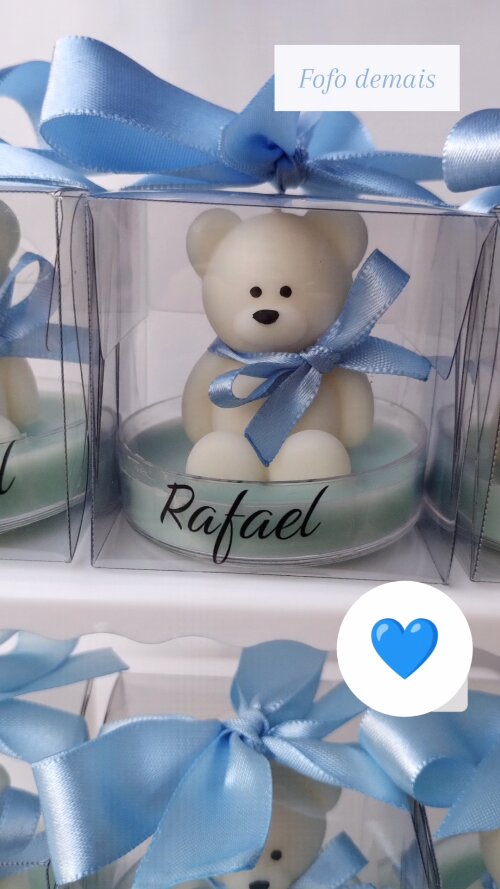 Lembrancinha Maternidade Vela Ursinho Urso Aniversário