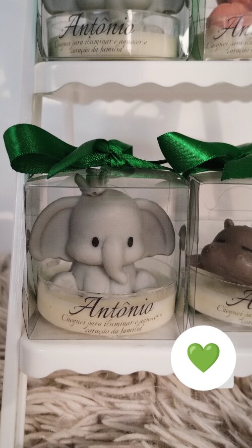 Lembrancinha Maternidade/aniversário Vela Elefante