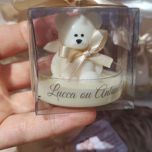 Lembrancinha Vela Mini Ursinhos Chá Revelação