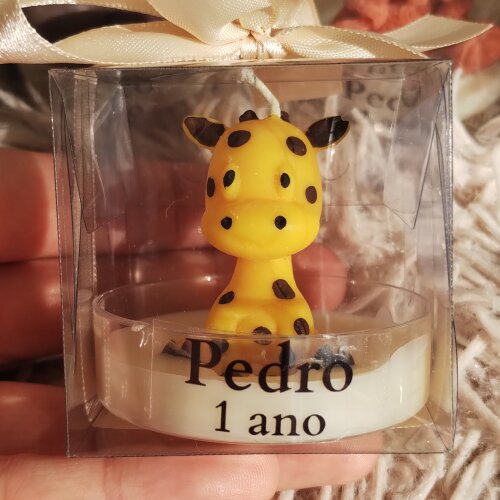 Lembrancinha Maternidade Vela Aniversário Safari