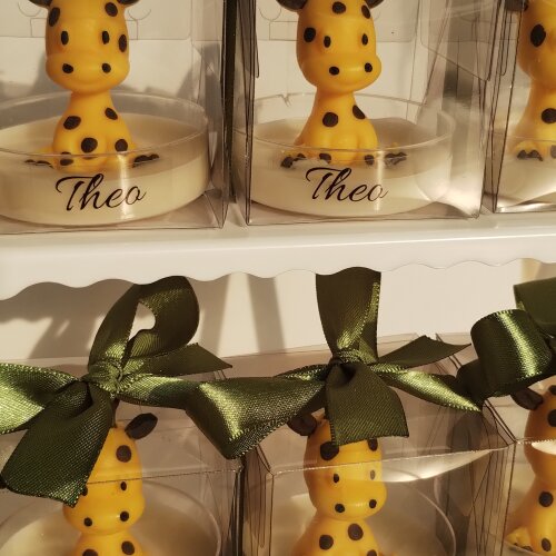 Lembrancinha Maternidade Vela Aniversário Safari