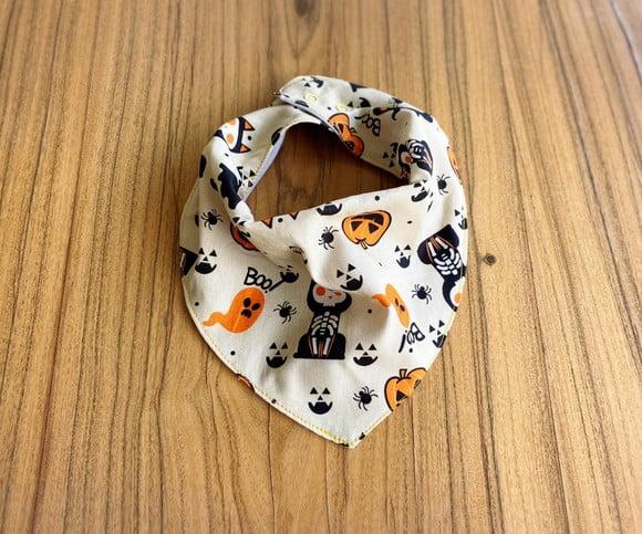 Babador Bandana Halloween Bege