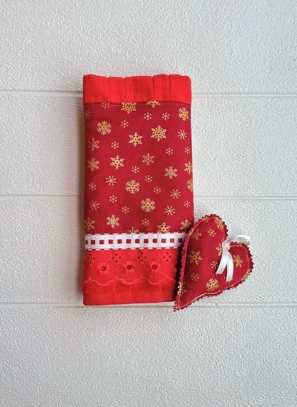 Jogo Decor Lavabo de Natal com Dourado