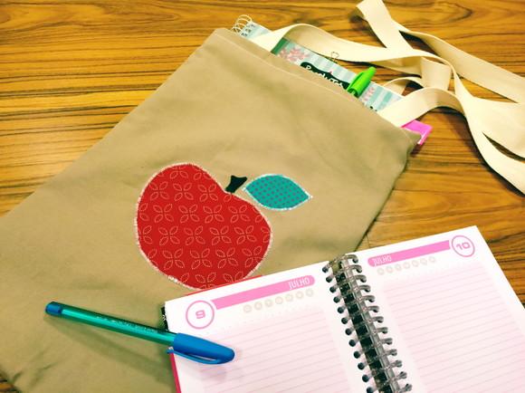 Bolsa Ecobag Sacola Dupla Face Apple