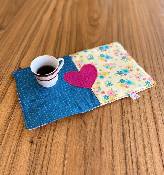 Mug Rug Tapete p/ Canecas Mosaico Color