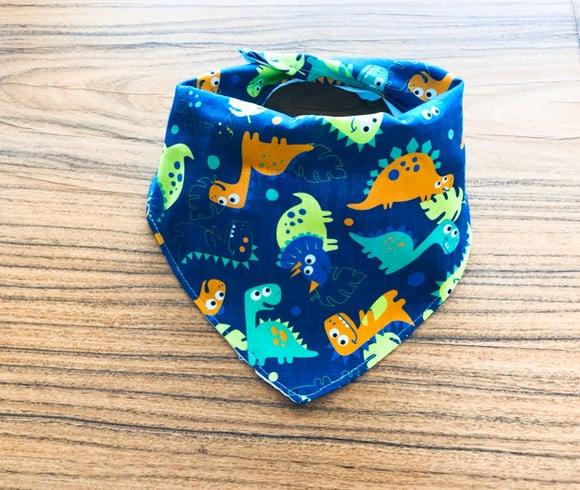 Babador Bandana Dino Azul