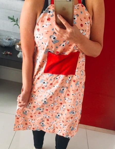 Avental com Bolso Cachorrinhos