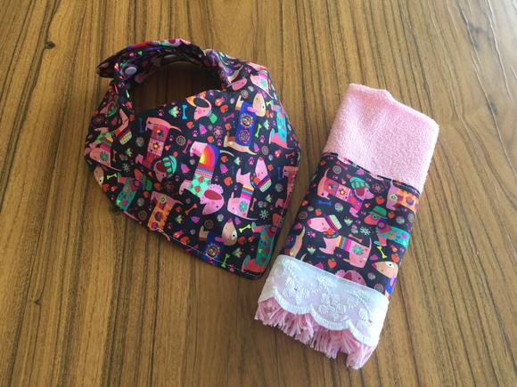Jogo Babador Bandana + Toalha de Boca