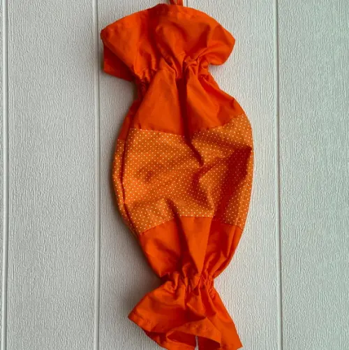 Puxa Saco Laranja Bolinhas