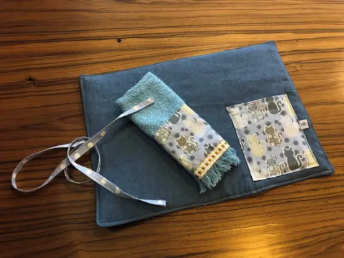 Kit Lanche Jeans Gatinhos Blue