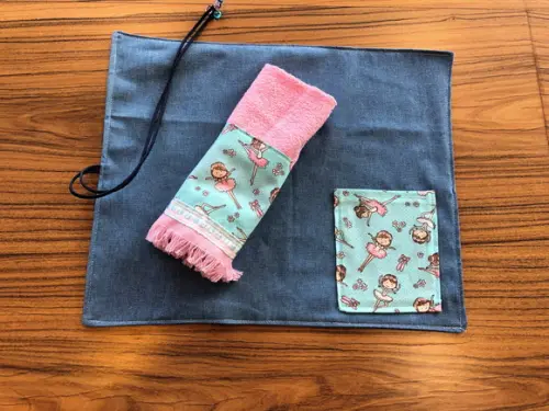 Kit Lanche Jeans Fadinhas