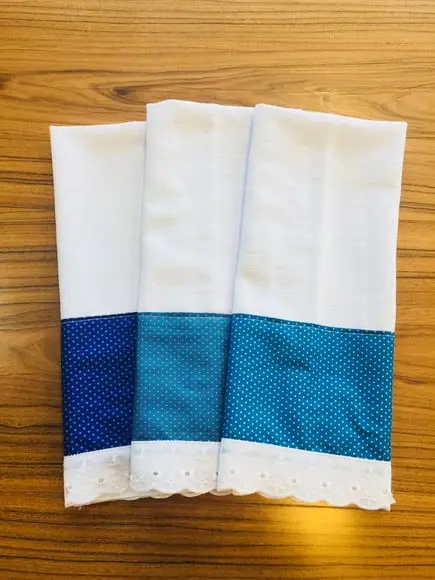 Kit Trio de Pano-de-prato Azul