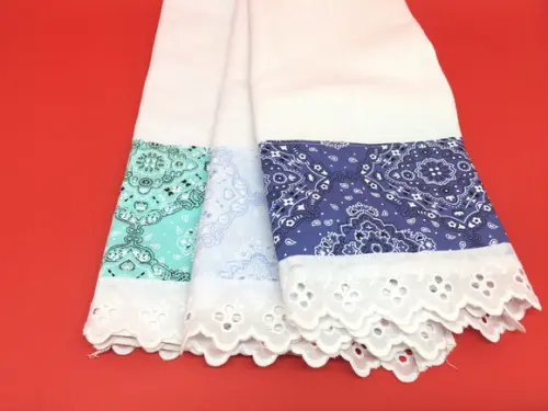 Jogo Pano de Pratos Trio Bandana Azul