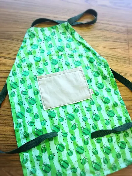 Avental com Bolso Melancia Verde