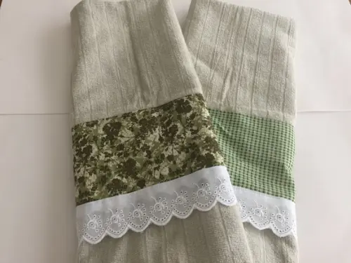Jogo de Toalha para Lavabo "greenery"