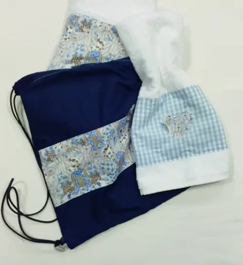 Kit Natação/toalhas Urso Blue