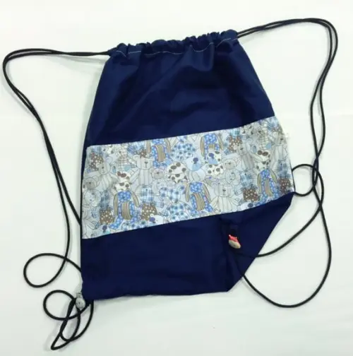 Mochila Sacola Infantil Ursos Blue
