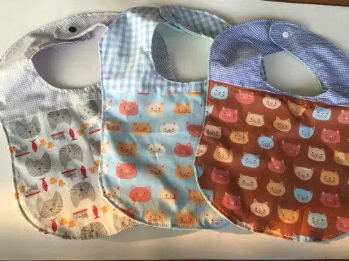 Kit Trio Babadores Gatinho