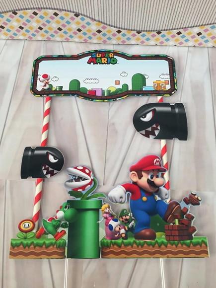 Topo de Bolo Super Mario Bross