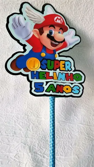 Topo de Bolo Super Mario Bros