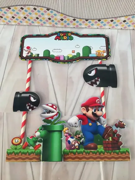 Topo de Bolo Super Mario Bross