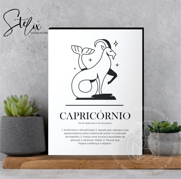 Quadro Significado dos Signo Capricórnio Presente