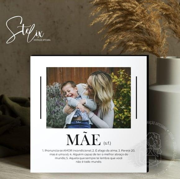 Quadro Personalizado Significado de Mãe Presente para Mãe