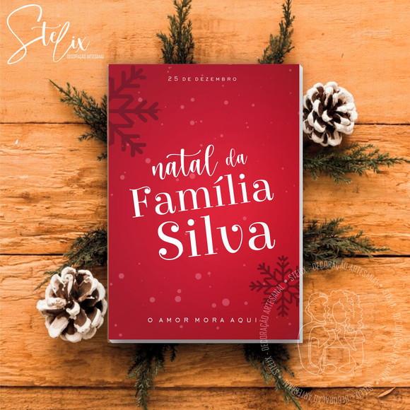 Quadro Natal da Família Decoração Natalina