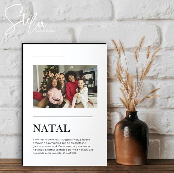 Quadro Significado de Natal Decoração Natalina Presente