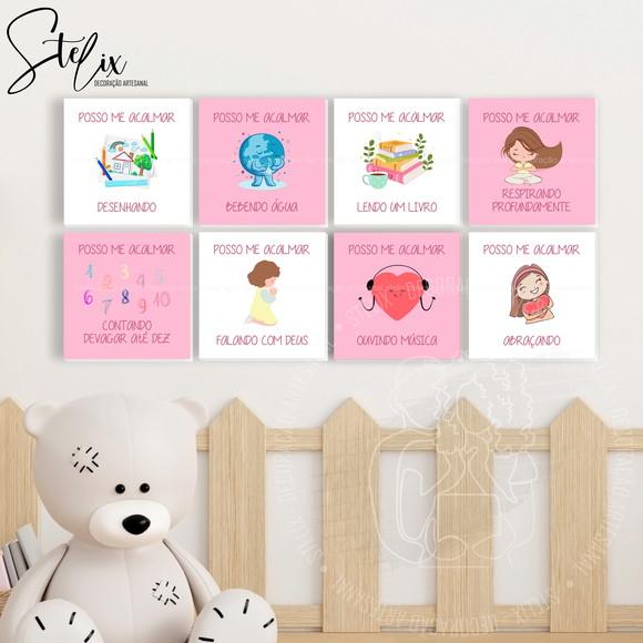 Quadros Educativos para Menina Posso Me Acalmar