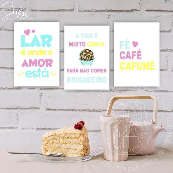 Quadros Decorativos para Cozinha Confeitaria Doces