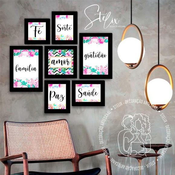 Quadros para Sala Floral Rosa
