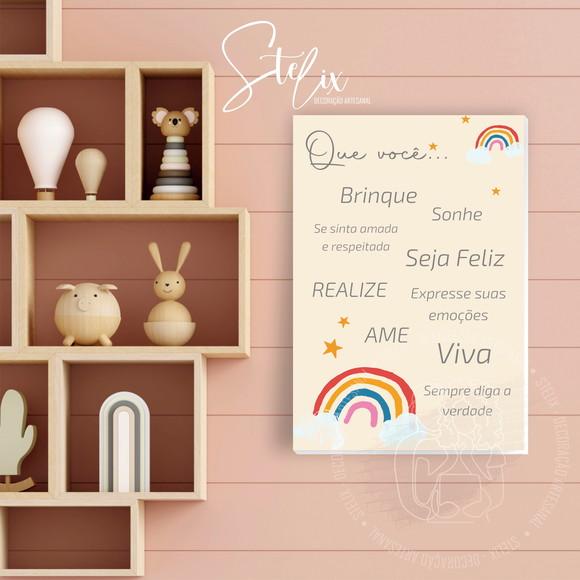 Quadro Educativo Que Você Seja Feliz