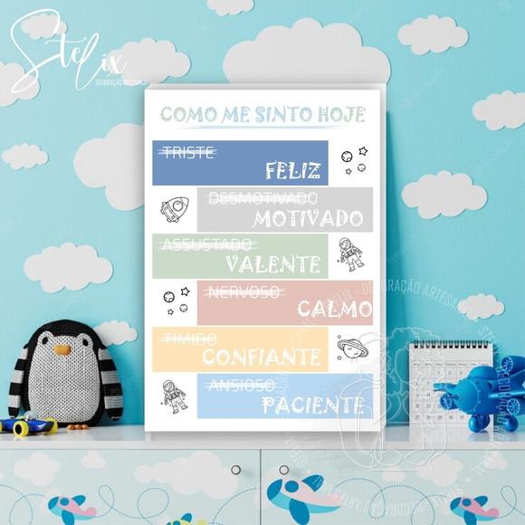 Quadro Motivacional Infantil Menino 29x20