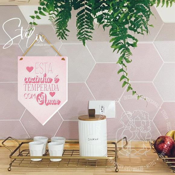Flâmula Cozinha Rosa - Decoração Rosa