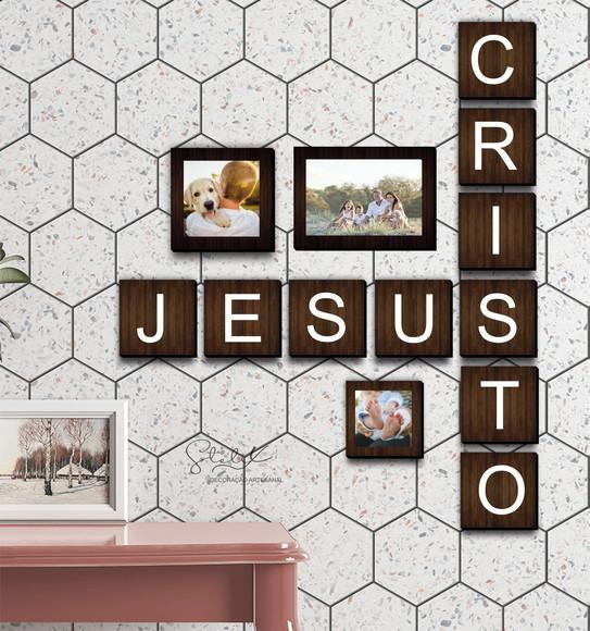Kit Jesus - 13 Placas Decorativas Médias