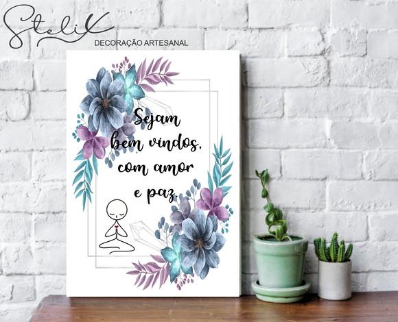 Seja Bem Vindo - Placa Decorativa A4
