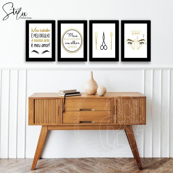 Kit Designer de Sobrancelha - 4 Placas Decorativas