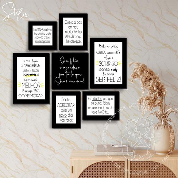 Kit Pagode & Samba - 7 Placas Decorativas
