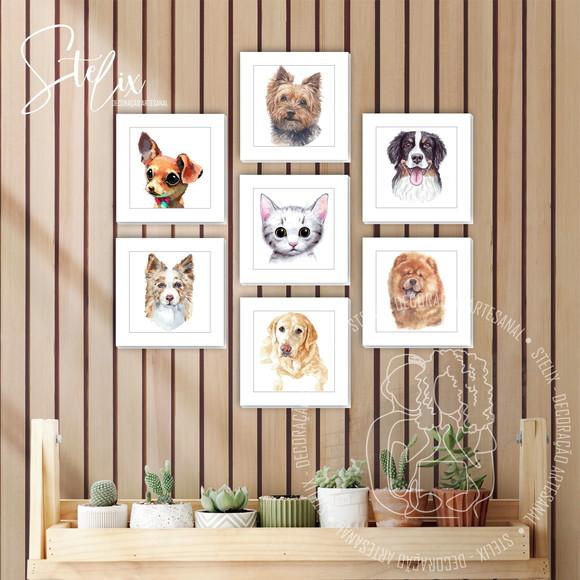 Quadros Cachorro e Gato para Clínica Veterinária