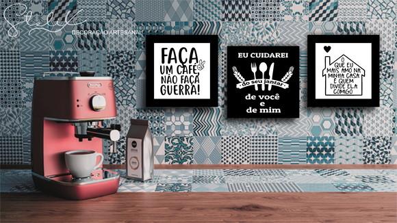 Kit Café - 3 Placas Decorativas