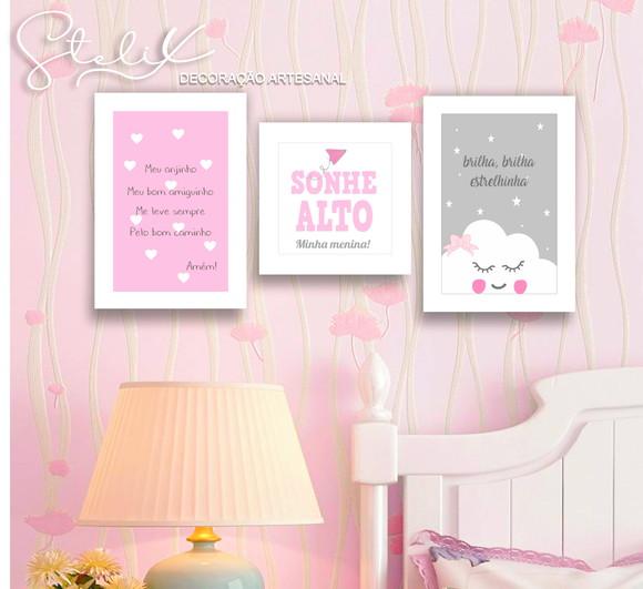 Quarto Infantil - 3 placas decorativas