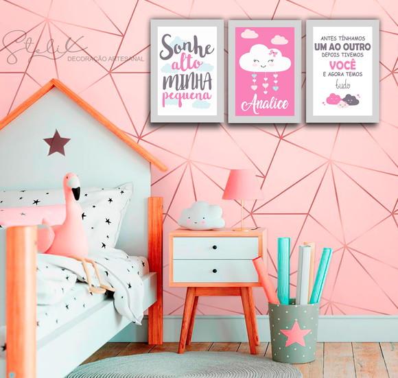 3 Placas Decorativas - Kit Baby 1