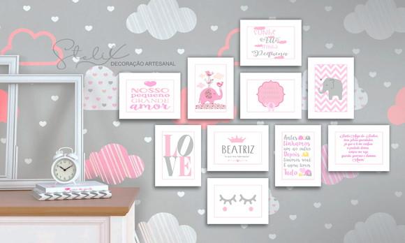 Quadros para Quarto de Menina Rosa Bebê