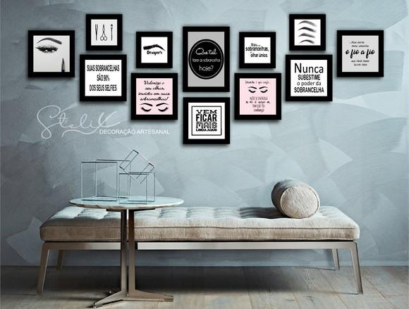 Kit Designer de Sobrancelhas - 12 Placas Decorativas