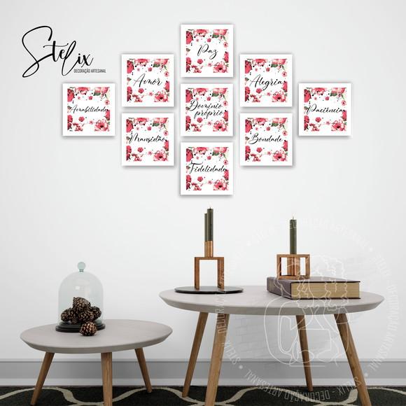 Quadros Decorativos Cristão Frutos do Espírito Santo