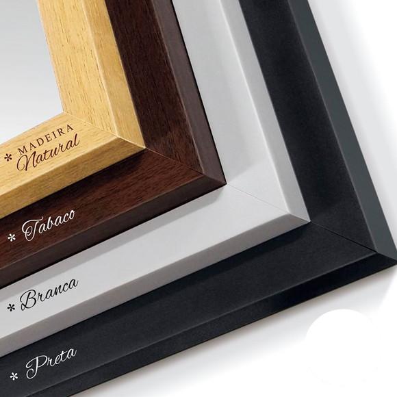Quadro com Moldura e Vidro com Ilustração de Foto 2 Pessoas