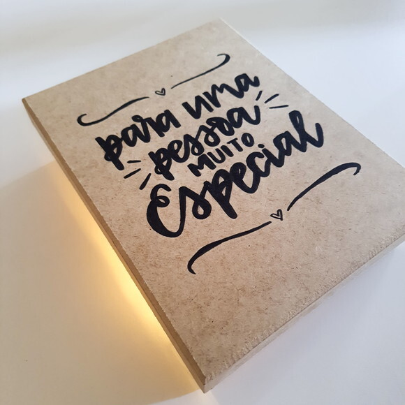Caixa mdf para Presente Personalizada com Lettering a Mão