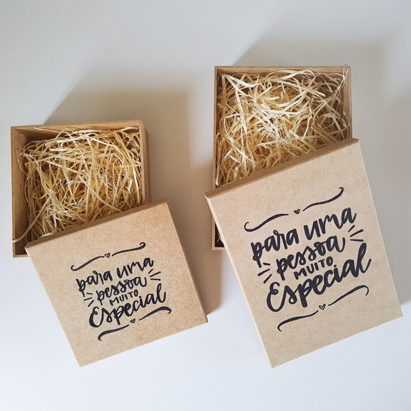 Caixa mdf para Presente Personalizada com Lettering a Mão