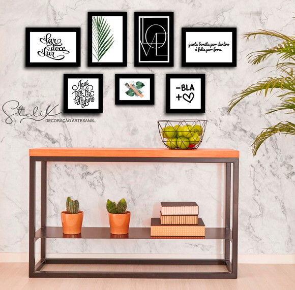 Kit 7 Placas Decorativas - Lar Doce Lar